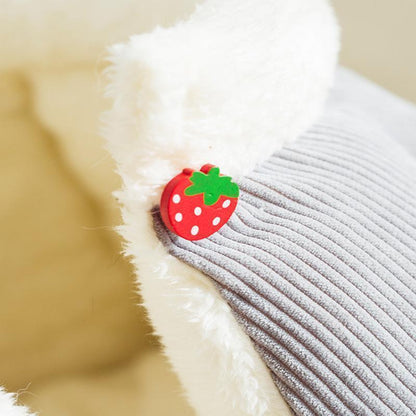 Tapis de lit en velours Lighteme Kitten Cute, amovible et lavable (4 couleurs et 2 tailles)