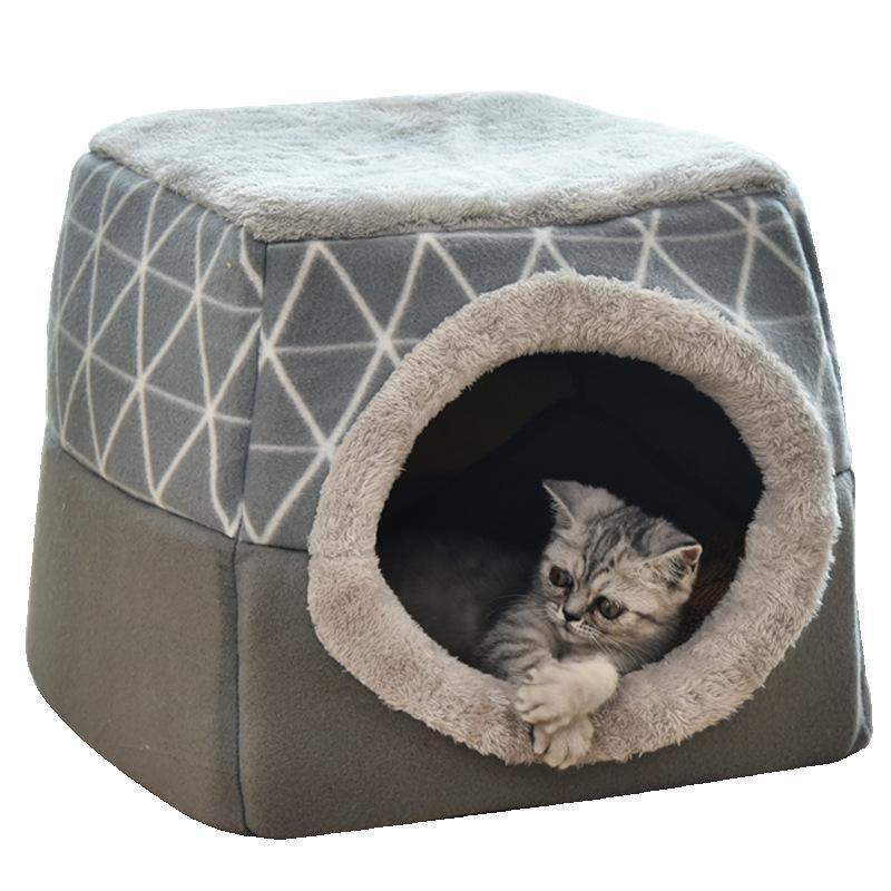 Lit pour chat Lighteme Kitten House à double usage (2 couleurs et 2 tailles)