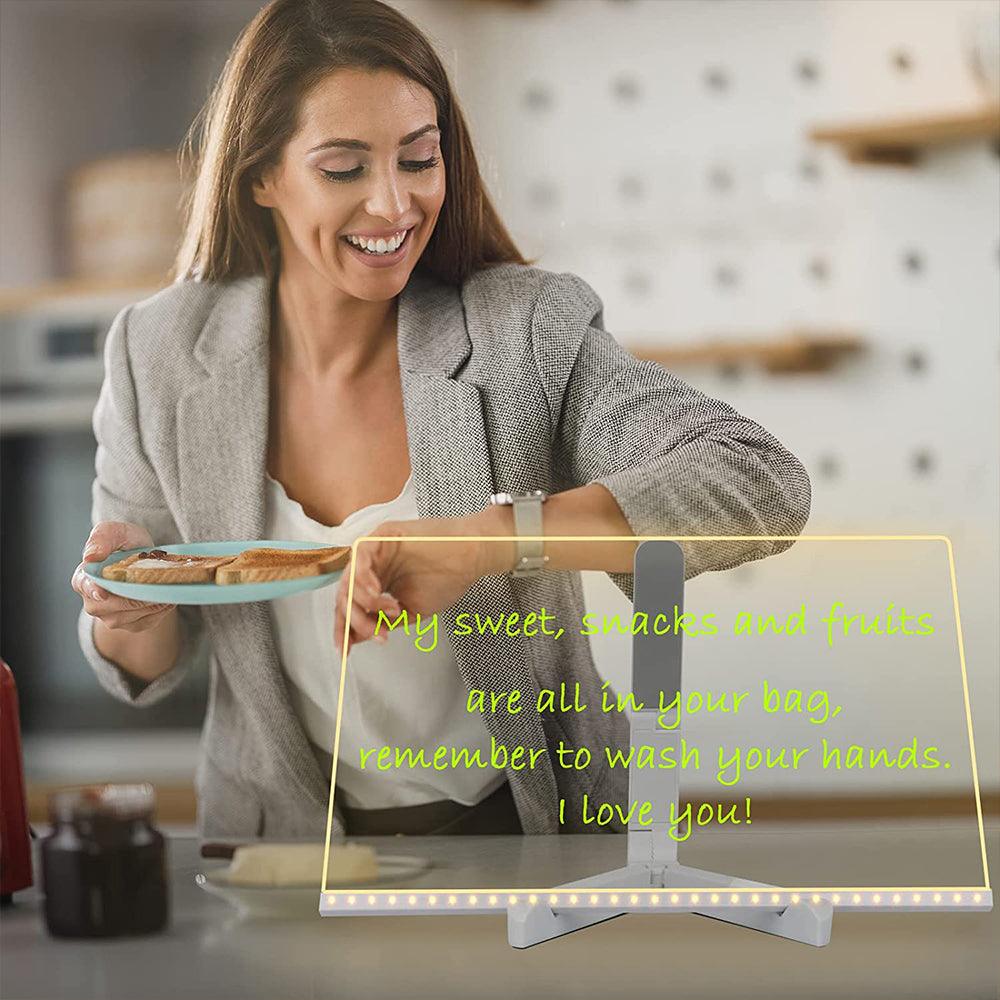 Lighteme – LED-Notiztafel mit Farbstiften