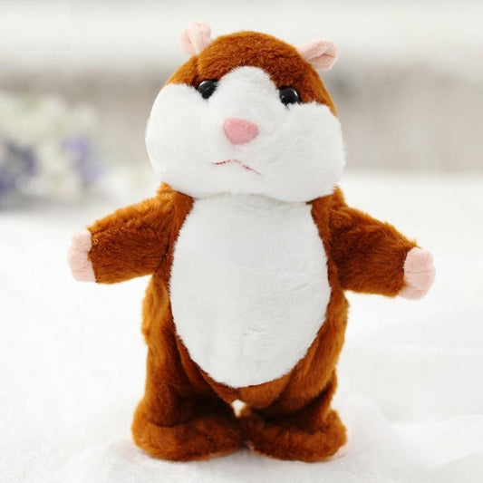 Peluche hamster Lighteme Cute qui marche et parle, enregistreur sonore interactif
