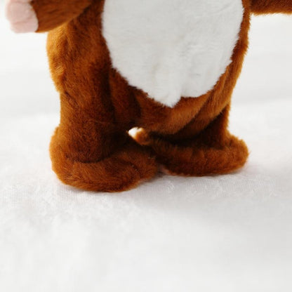 Peluche hamster Lighteme Cute qui marche et parle, enregistreur sonore interactif