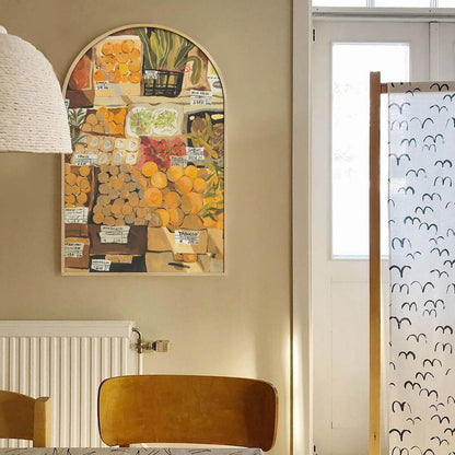 Lighteme Landscape Arched Canvas Art Painting