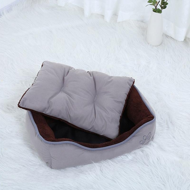 Lighteme Large Dog Kennel Square Solid Lounger Mat (2 colors & 4 sizes)