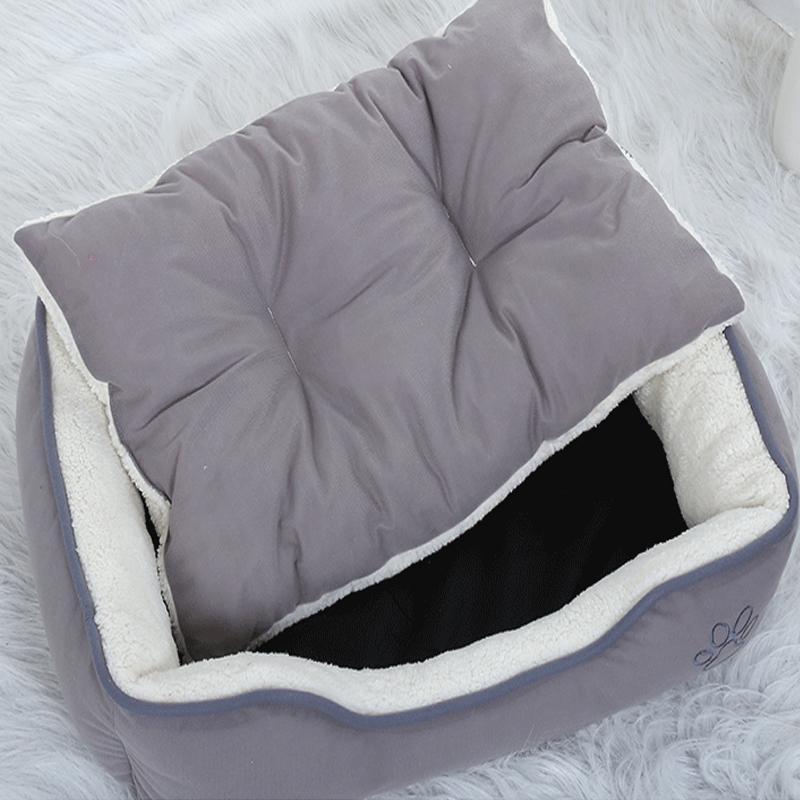 Lighteme Large Dog Kennel Square Solid Lounger Mat (2 colors & 4 sizes)