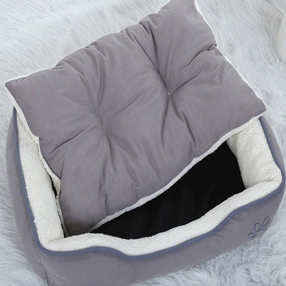 Lighteme Large Dog Kennel Square Solid Lounger Mat (2 colors & 4 sizes)