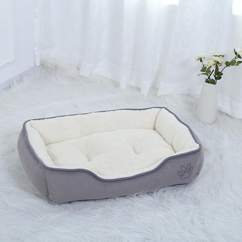 Lighteme Large Dog Kennel Square Solid Lounger Mat (2 colors & 4 sizes)