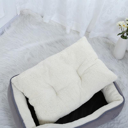 Lighteme Large Dog Kennel Square Solid Lounger Mat (2 colors & 4 sizes)