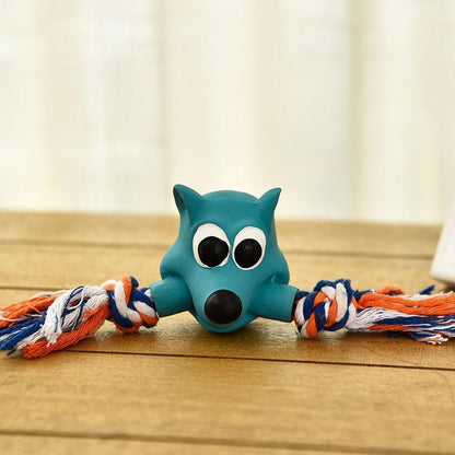 Lighteme Kauspielzeug für Hunde aus Latex-Baumwollseil (2 Ausführungen)