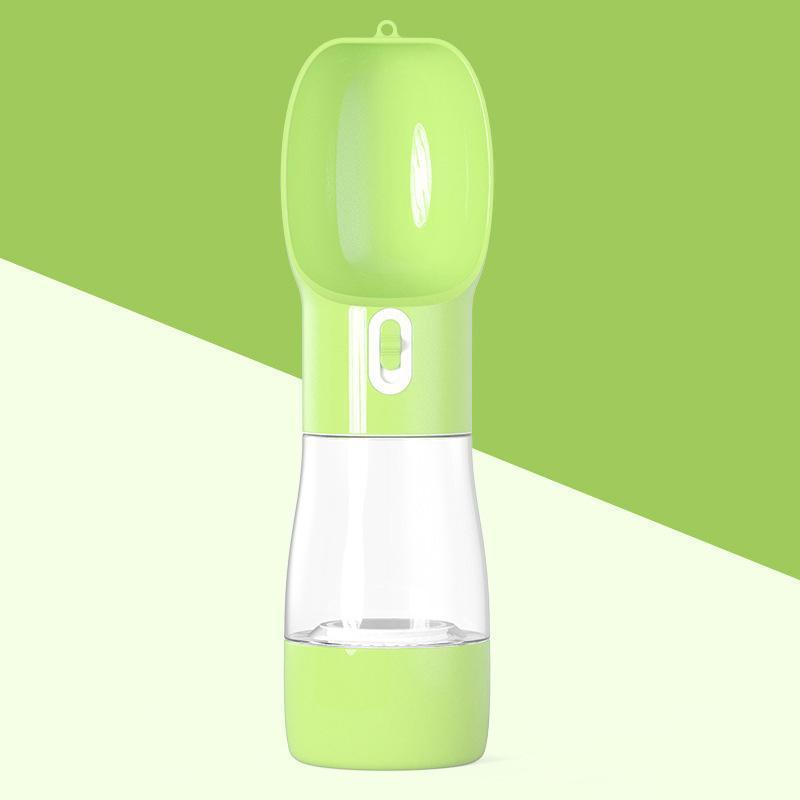 Lighteme Auslaufsichere Hunde-Trinkflasche mit Futterbehälter (4 Farben)