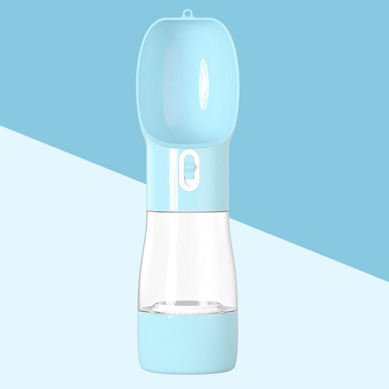 Lighteme Auslaufsichere Hunde-Trinkflasche mit Futterbehälter (4 Farben)