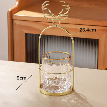 Lighteme Light Luxury Fourchette à dessert Cuillère Pot de rangement