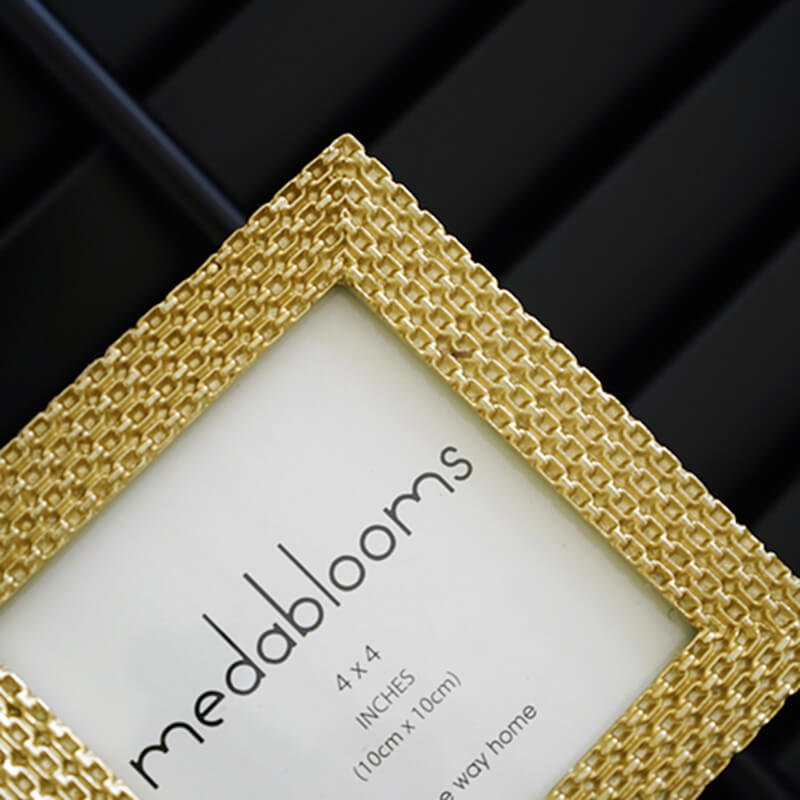 Cadre photo de luxe plaqué or Lighteme Light