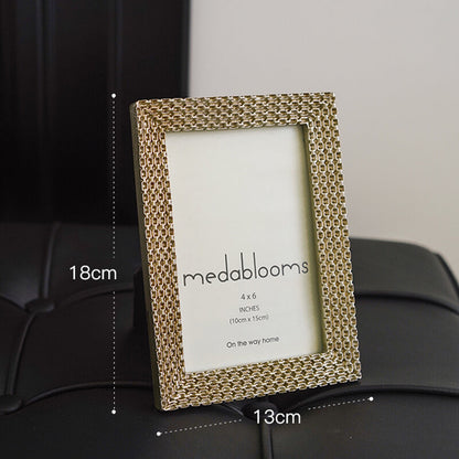 Cadre photo de luxe plaqué or Lighteme Light