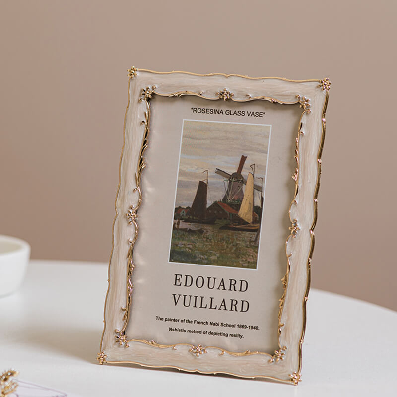 Cadre photo créatif en métal Lighteme Light Luxury Retro