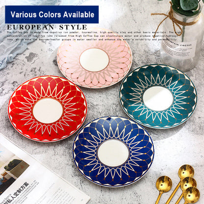 Tasse à café Lighteme Square A à motif rétro