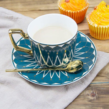 Tasse à café Lighteme Square A à motif rétro