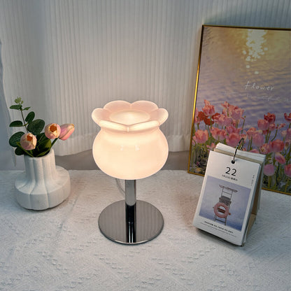 Lampe de table en verre Lighteme Muguet