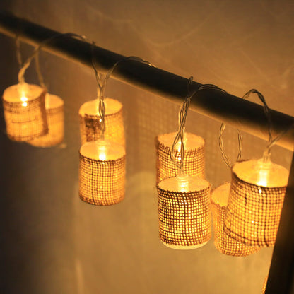 Lighteme Linen Lantern String Lights
