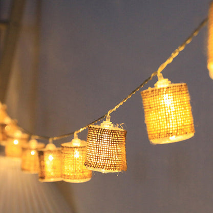 Lighteme Linen Lantern String Lights
