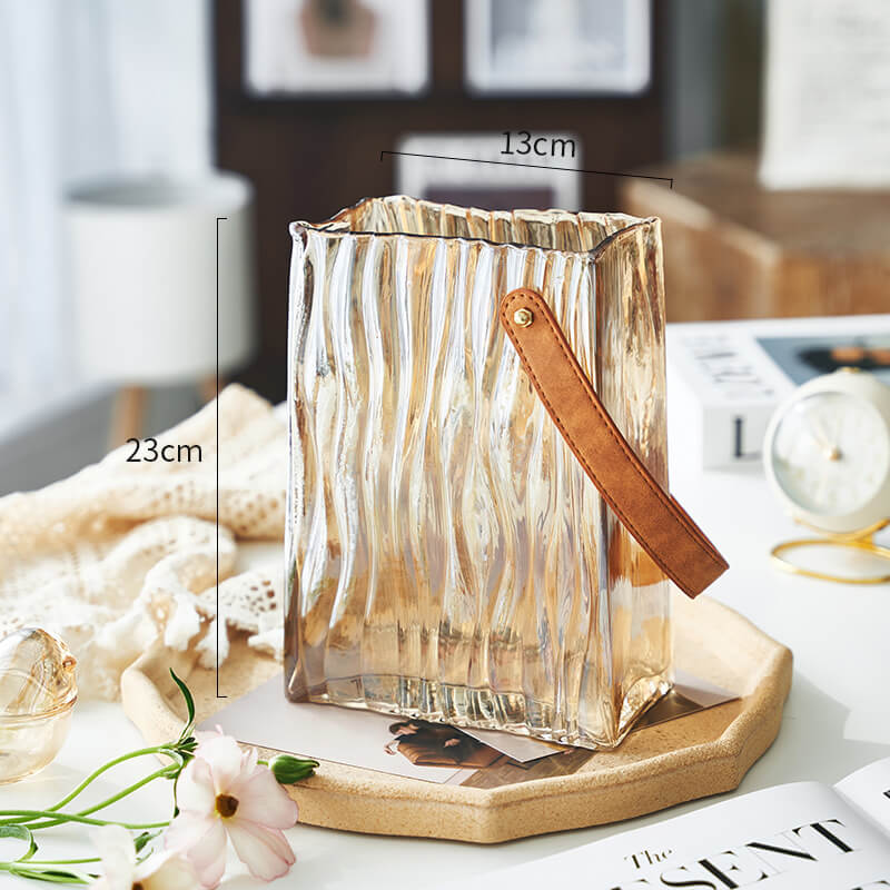 Lighteme Light Luxury Portable Glass Vase