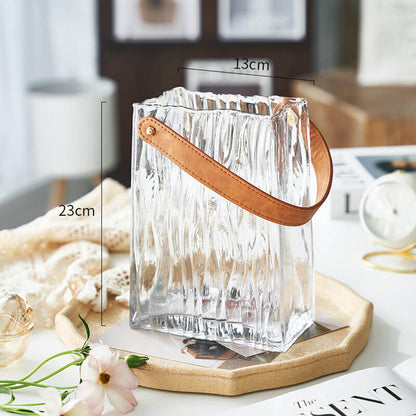 Lighteme Light Luxury Portable Glass Vase