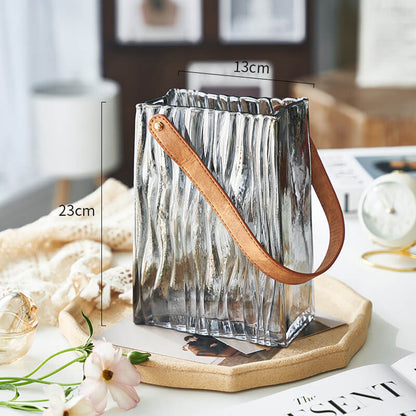 Lighteme Light Luxury Portable Glass Vase