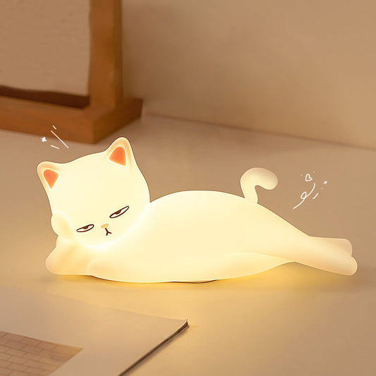Lampe de nuit Lighteme en forme de chat couché 