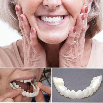 It is DESIGNED to look like a NATURAL SET OF TEETH.
