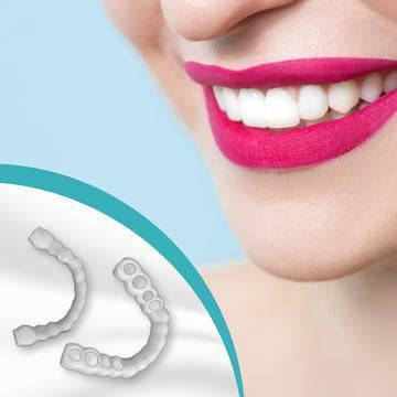 It is DESIGNED to look like a NATURAL SET OF TEETH.