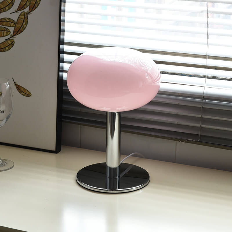 Lampe de table en verre coloré Lighteme Macaron