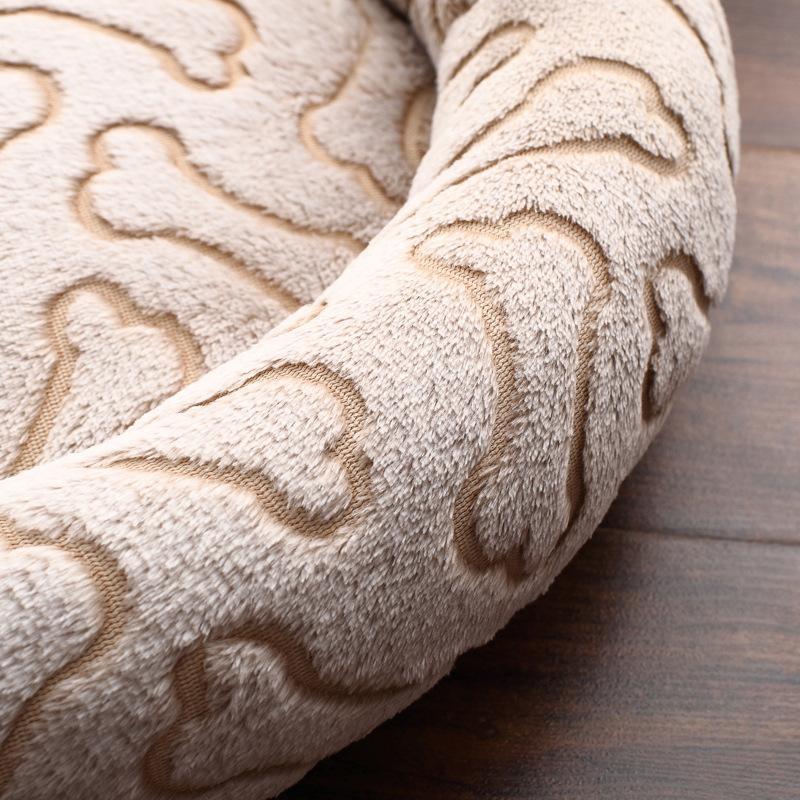 Lighteme Maschinenwaschbares Hundebett in Knochenform (2 Größen)