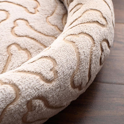 Lighteme Maschinenwaschbares Hundebett in Knochenform (2 Größen)