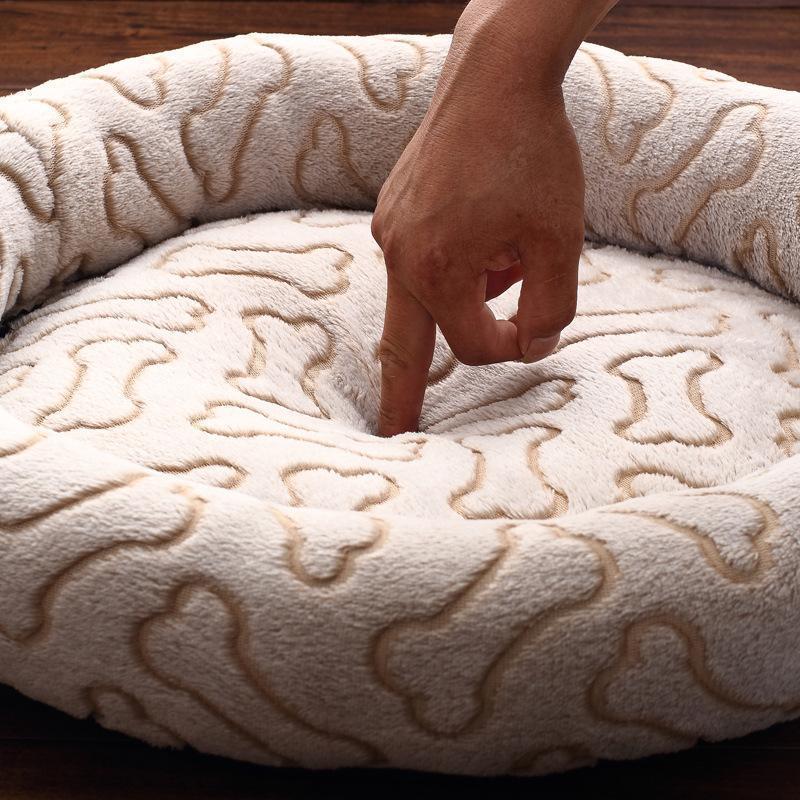 Lighteme Maschinenwaschbares Hundebett in Knochenform (2 Größen)