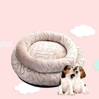 Lighteme Maschinenwaschbares Hundebett in Knochenform (2 Größen)