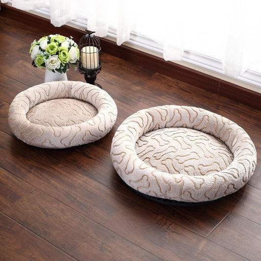 Lighteme Maschinenwaschbares Hundebett in Knochenform (2 Größen)