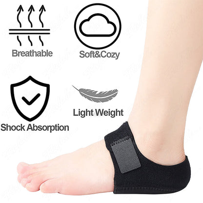 Lighteme Adjustable Cushion heel protector wrap with Breathable Inserts  (1 Pair)