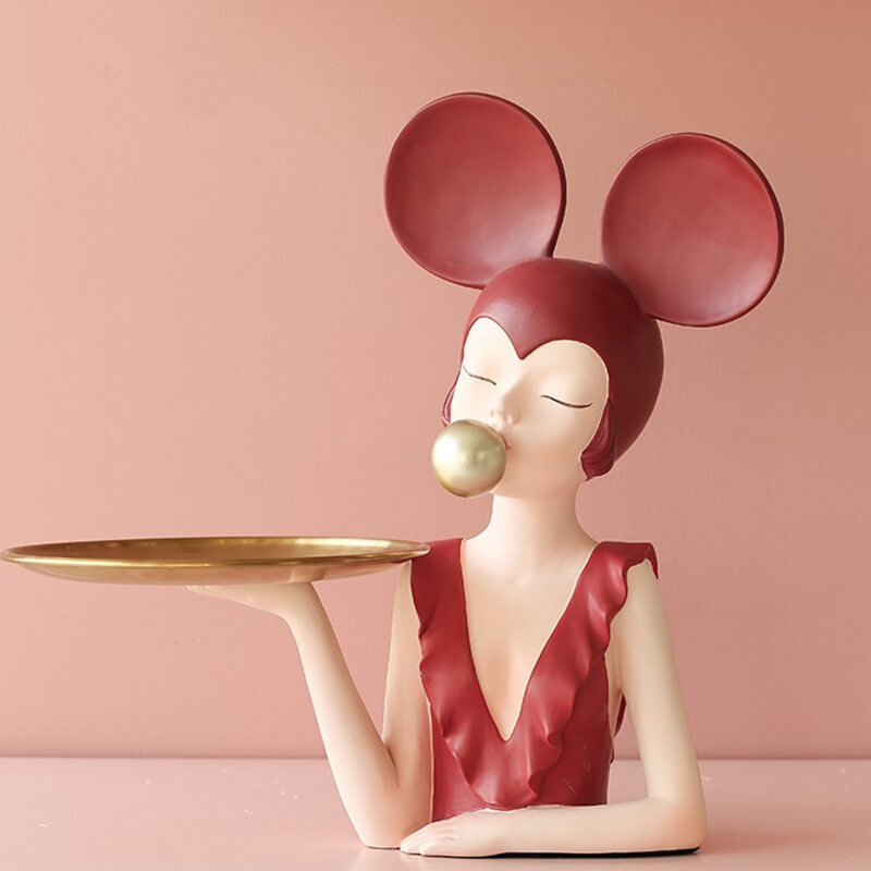 Lighteme Modern Girl Resin Storage Decoration