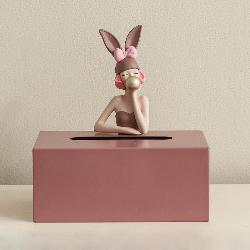 Lighteme Moderne Taschentuch-Aufbewahrungsbox für Mädchen 