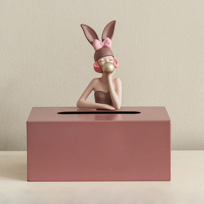 Lighteme Moderne Taschentuch-Aufbewahrungsbox für Mädchen 