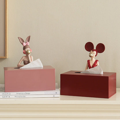 Lighteme Moderne Taschentuch-Aufbewahrungsbox für Mädchen 