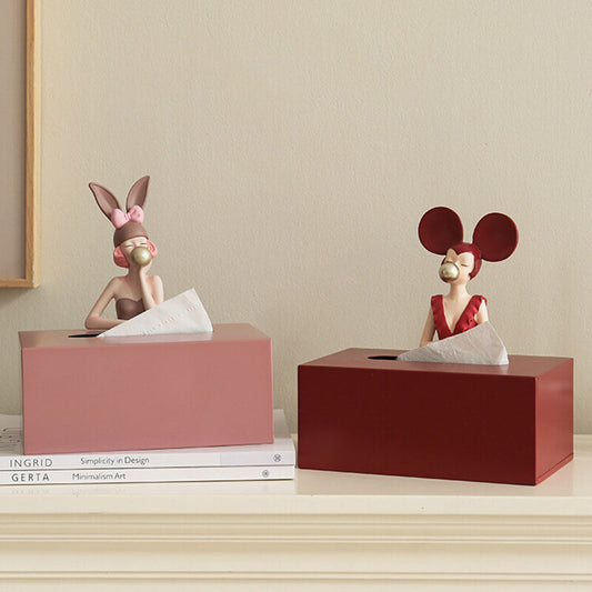 Lighteme Moderne Taschentuch-Aufbewahrungsbox für Mädchen 