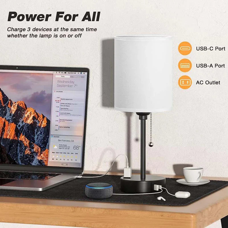 Lighteme Moreushop Metall USB-Tischlampe