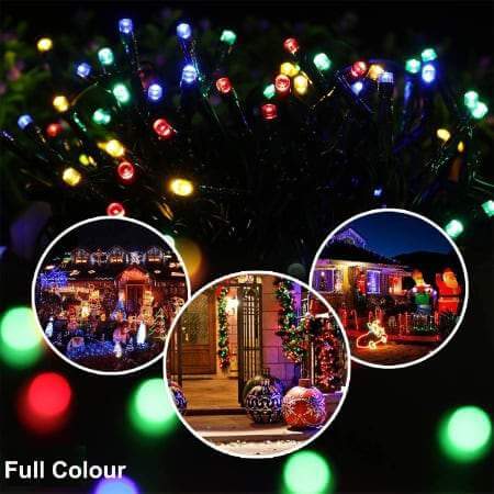 Lumières de Noël solaires LED multicolores Lighteme Premium avec télécommande 