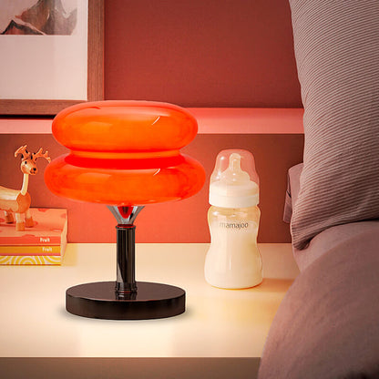 Lampe de bureau en verre Lighteme New Egg Tart