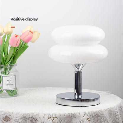 Lampe de bureau en verre Lighteme New Egg Tart