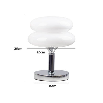 Lampe de bureau en verre Lighteme New Egg Tart