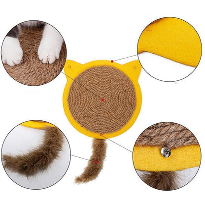 Lighteme Neue, niedliche Katzenkratzmatte mit Cartoon-Tiermotiven (3 Größen)