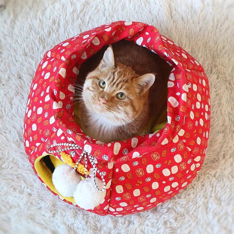 Lighteme Neujahrs-Glückstüten-Design Katzennest (2 Farben &amp; 2 Größen)