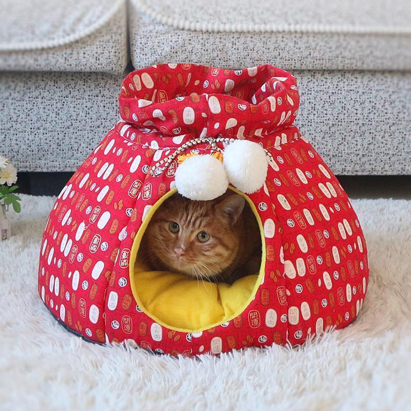 Lighteme Neujahrs-Glückstüten-Design Katzennest (2 Farben &amp; 2 Größen)