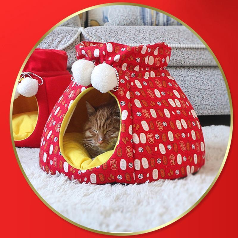 Lighteme Neujahrs-Glückstüten-Design Katzennest (2 Farben &amp; 2 Größen)